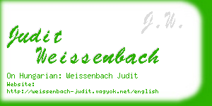 judit weissenbach business card